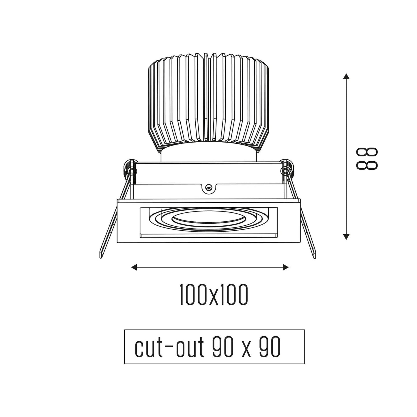 Inbouwspot CARDAN XS ONE 14W - wit