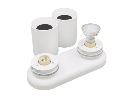 COLLOS DUO wit - dubbele opbouwspot GU10
