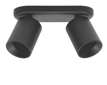 COLLOS DUO zwart - dubbele opbouwspot GU10