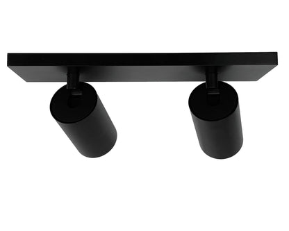 Opbouwspot HELIOS dubbel GU10 - zwart