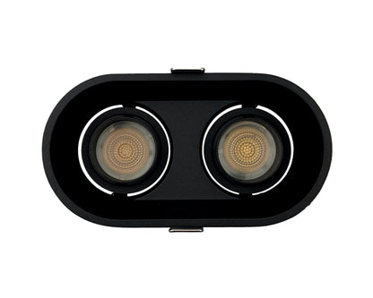 inbouwspot CAMELEO Dubbel GU10 zwart