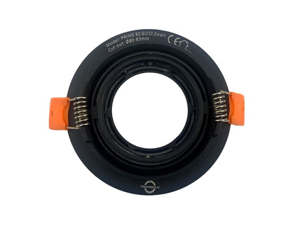 inbouwspot PRIME 80 GU10 zwart