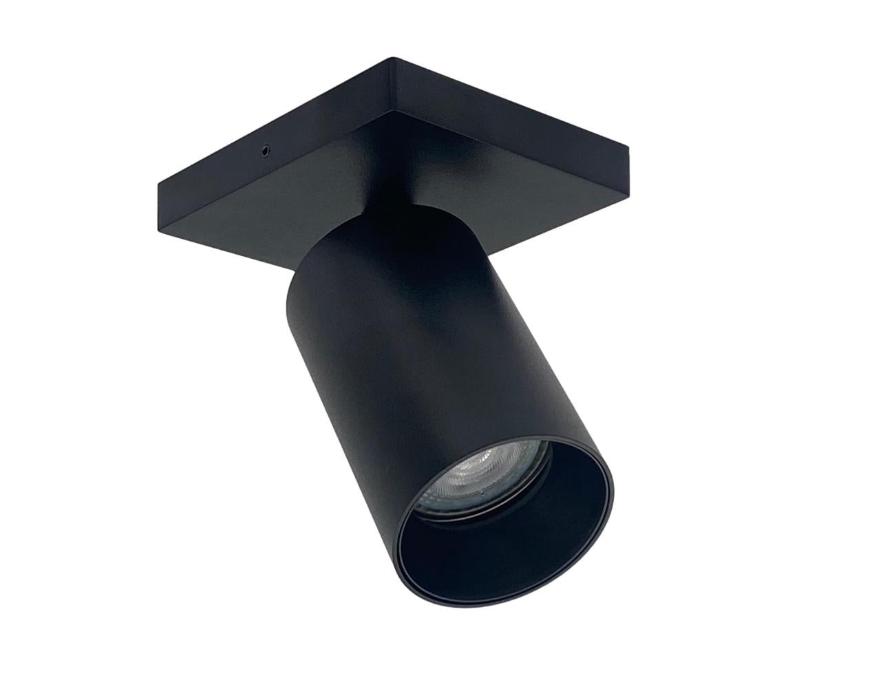 Opbouwspot met zwarte binnenring