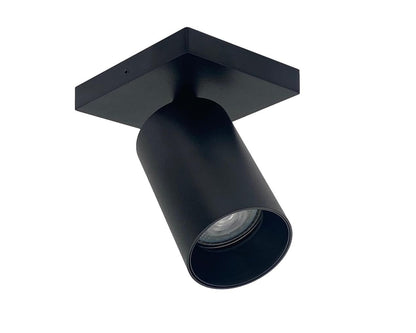 Opbouwspot met zwarte binnenring