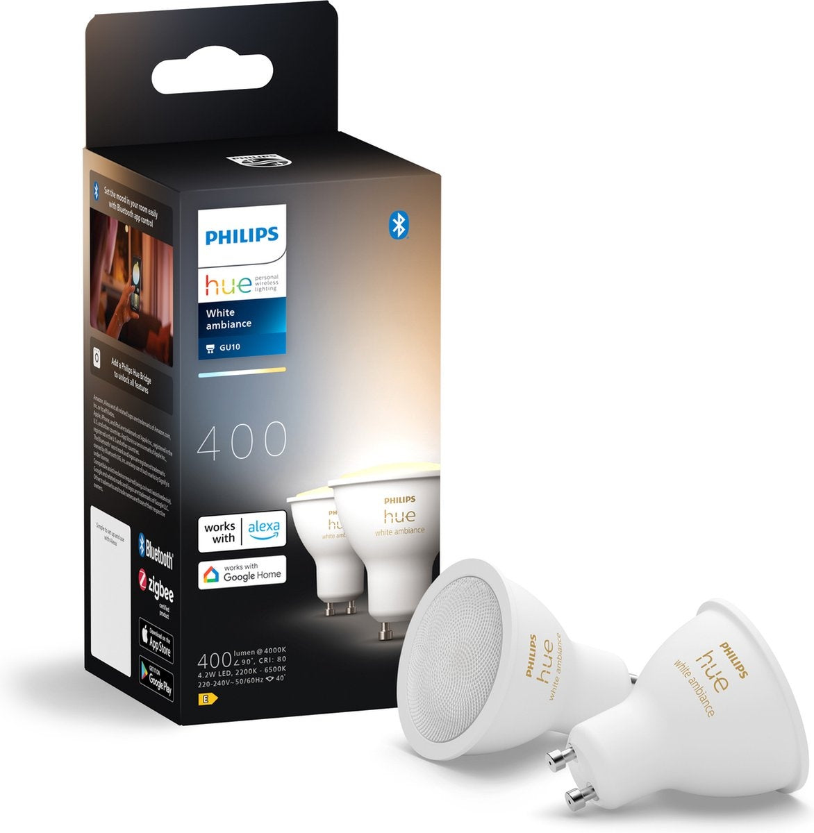 Philips HUE White Ambiance GU10 LED Lamp