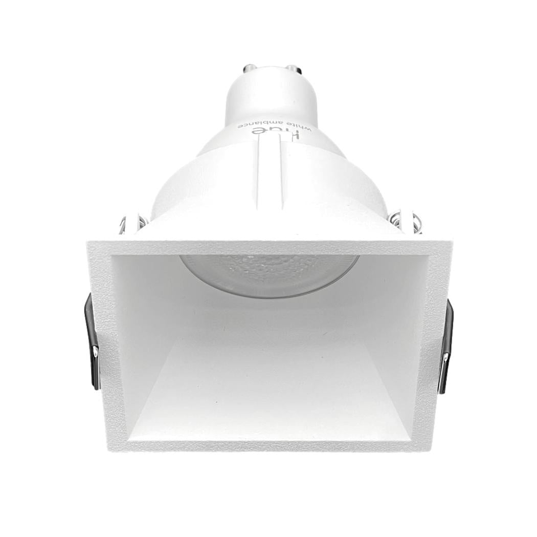 recessed spotlight SQUARE GU10 white